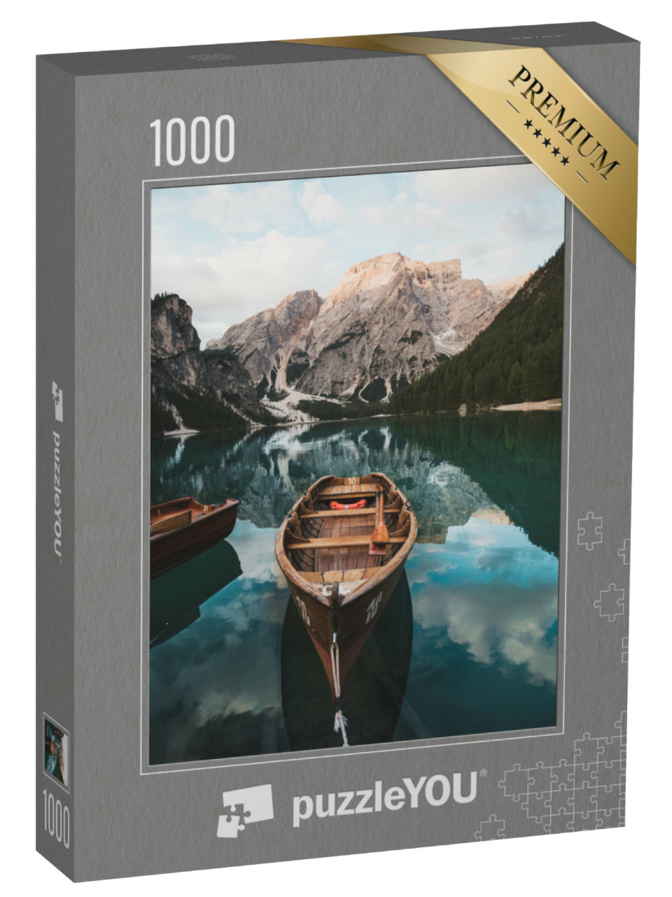 Puzzle 1000 Teile „Der Pragser Wildsee in Italien“