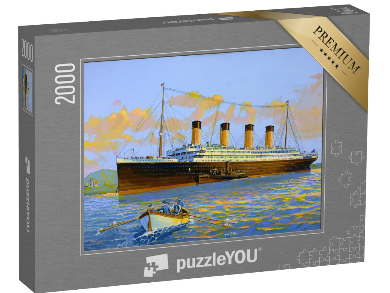 Puzzle 2000 Teile „Titanic ankerte vor Roches Point in der Nähe von Queenstown“