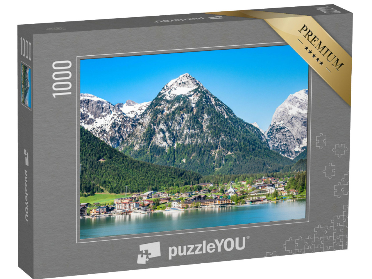 Puzzle 1000 Teile „Bergpanorama über Pertisau am Achensee, Österreich“