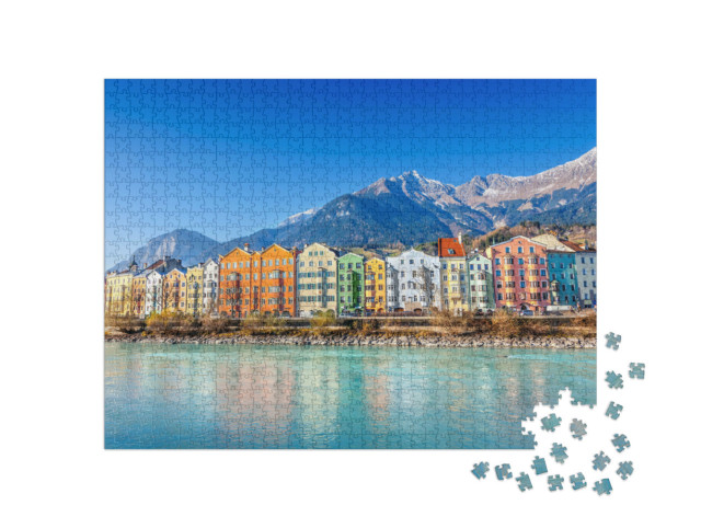 Puzzle 1000 Teile „Stadtbild von Innsbruck, Österreich“