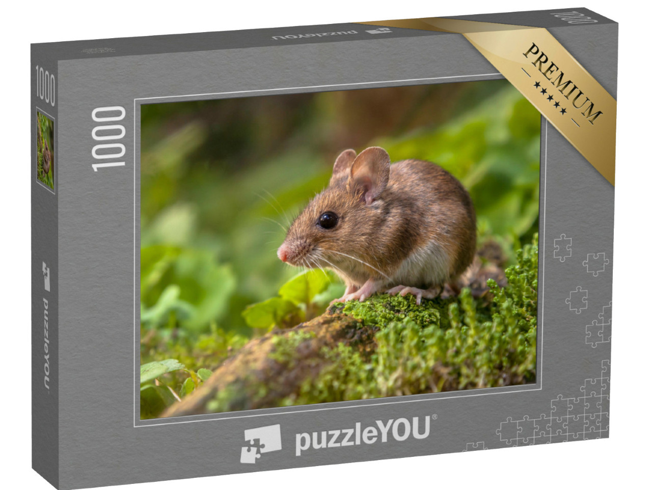 Puzzle 1000 Teile „Eine kleine süße Waldmaus“