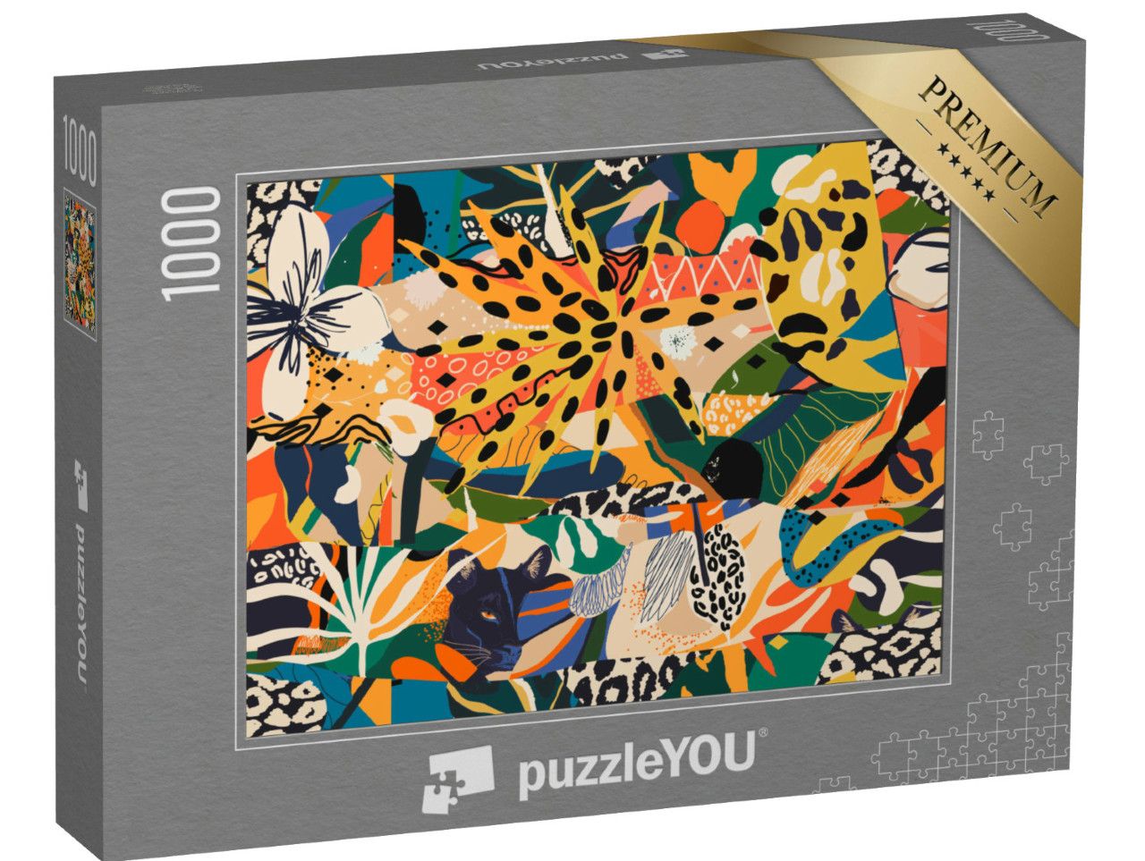 Puzzle 1000 Teile „Afrikanische Illustration“