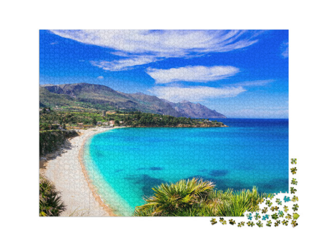 Puzzle 2000 Teile „Traumhafter Strand von Scopello, Sizilien, Italien“