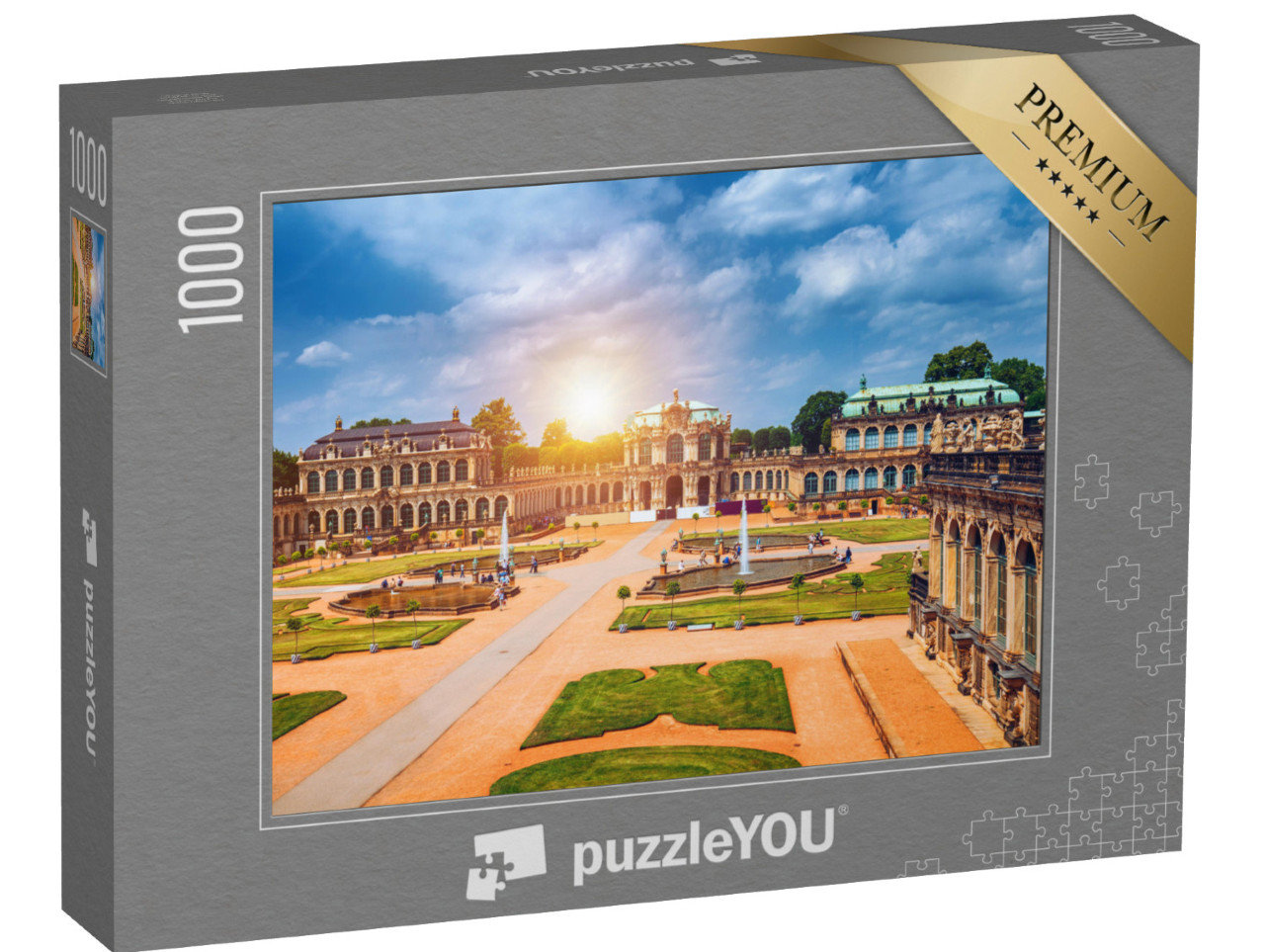 Puzzle 1000 Teile „Dresdner Zwinger, Kunsthalle von Dresden, Sachsen, Deutschland“