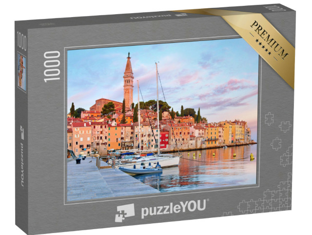Puzzle 1000 Teile „Mittelalterliche Stadt Rovinj an der Adria, Kroatien“