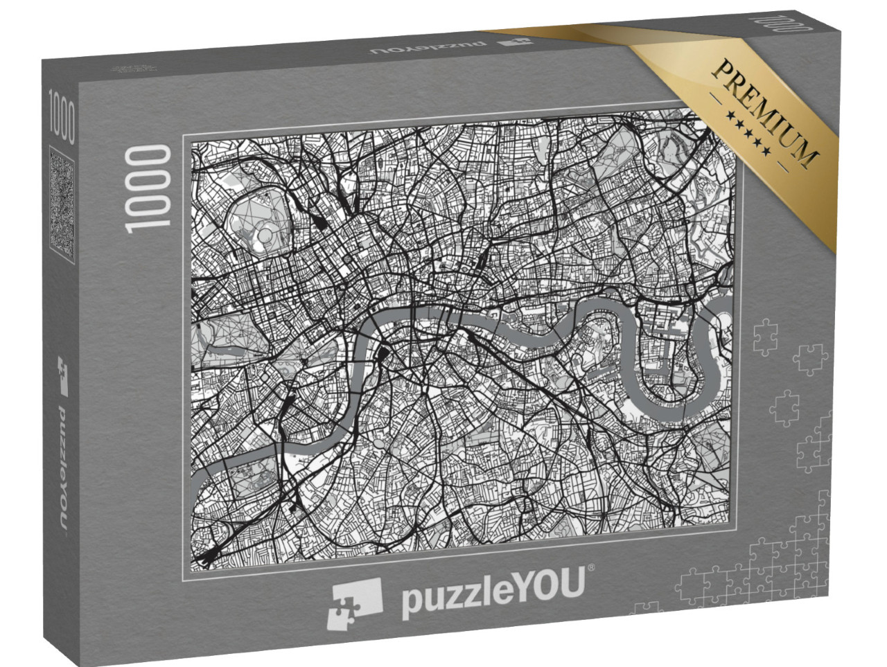 Puzzle 1000 Teile „Stadtplan von London“