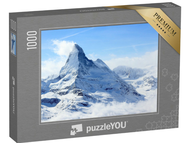 Puzzle 1000 Teile „Winterliches Matterhorn im Nebel“