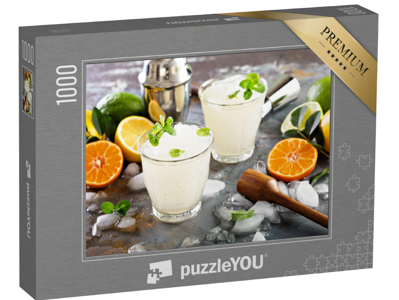Puzzle 1000 Teile „Erfrischender Sommercocktail: Margarita mit Crushed Ice“