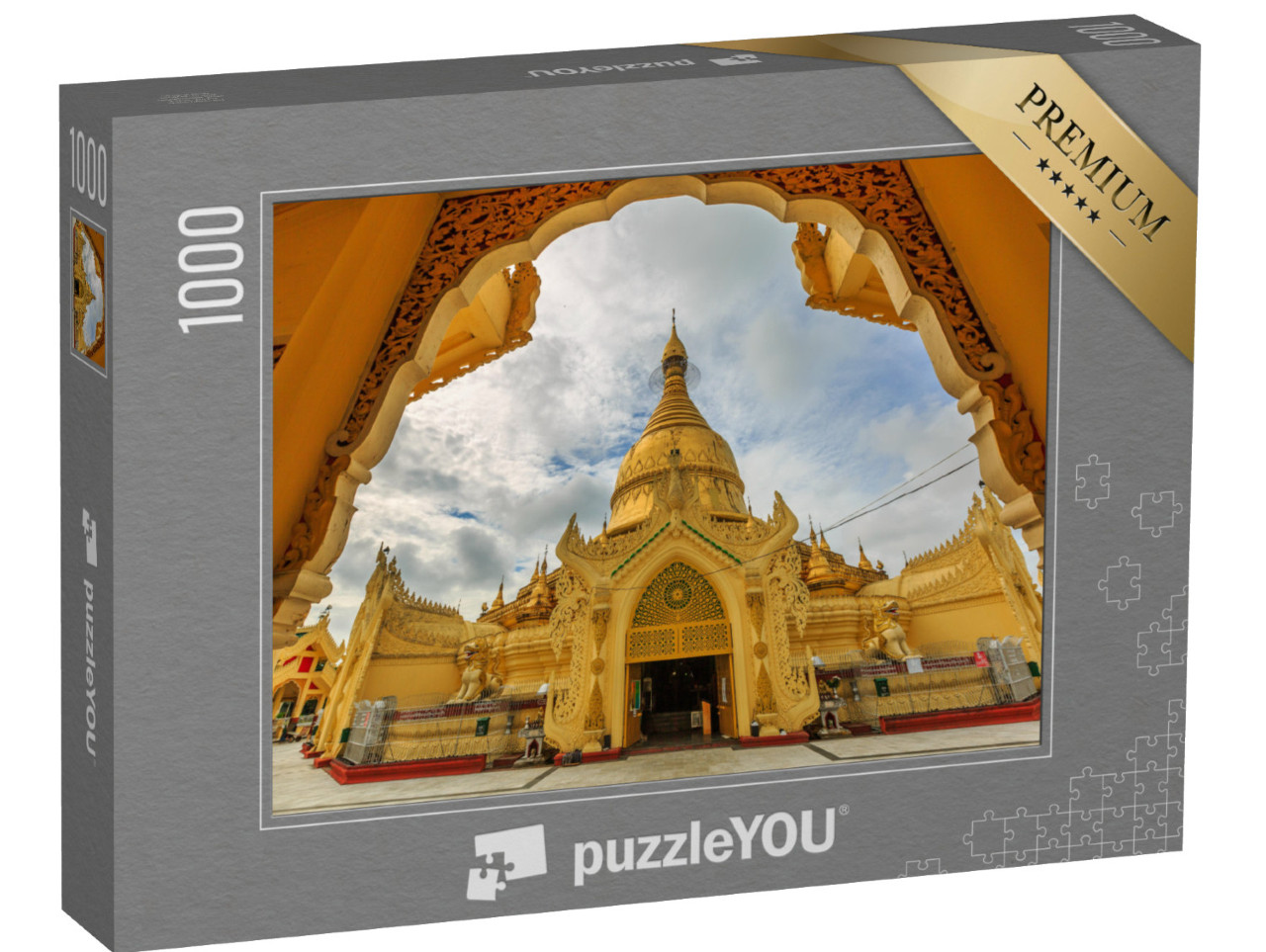 Puzzle 1000 Teile „Sule-Pagode, buddhistische Tempelanlage in Myanmar“