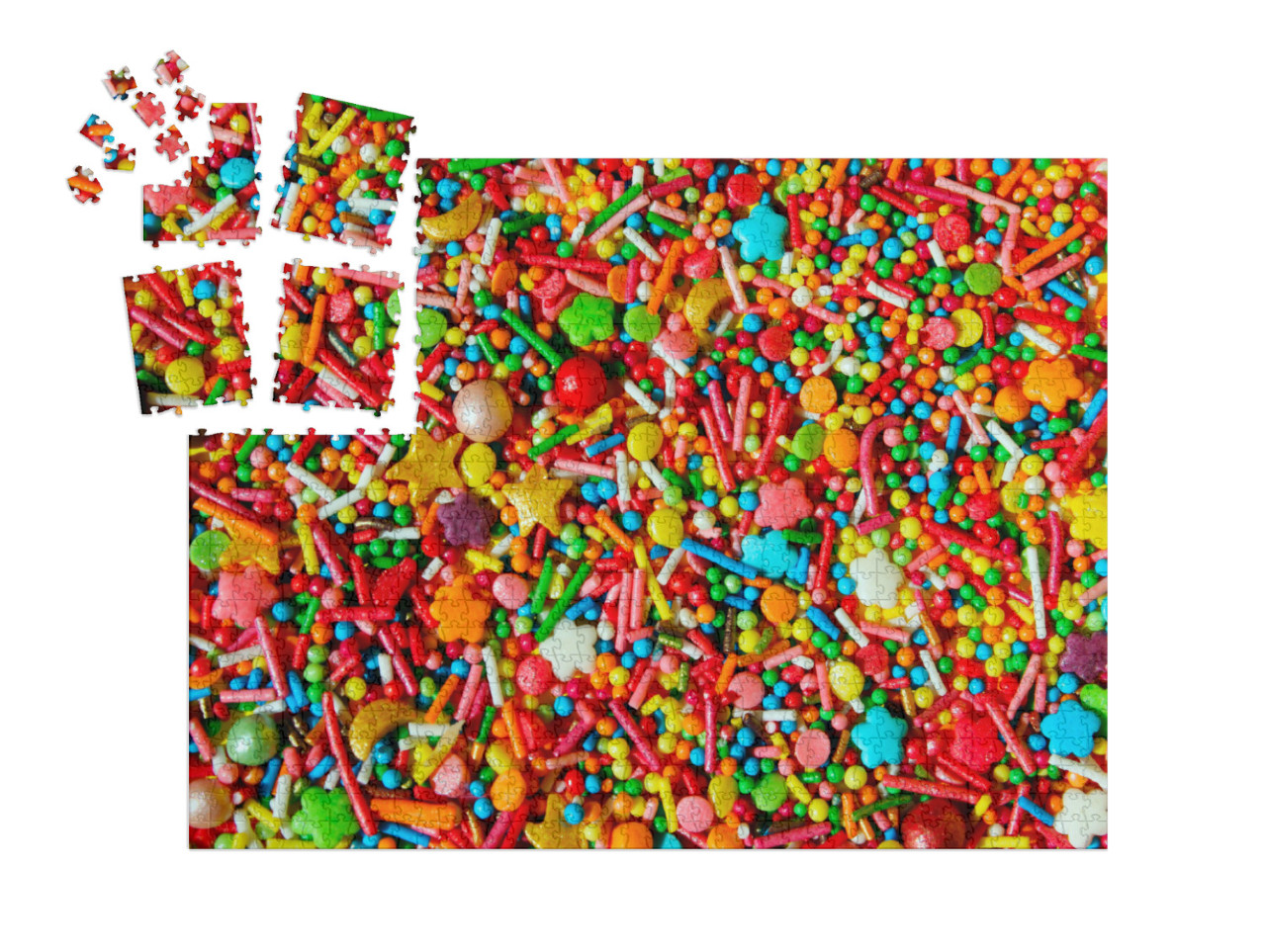 Puzzle „Bunte Zuckerstreusel“ | SMART SORTED® 1000 Teile