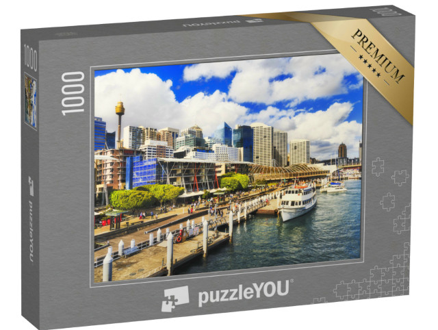 Puzzle 1000 Teile „Die Promenade King Street Wharf in Sydney, Australien“