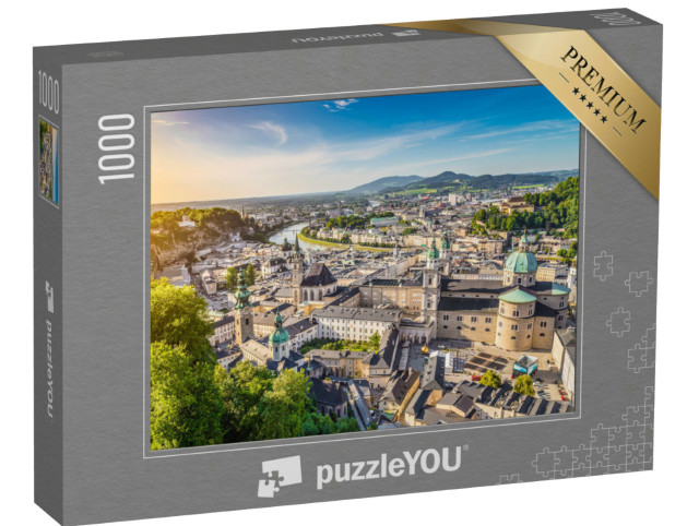 Puzzle 1000 Teile „Salzburg im Sonnenuntergang, Österreich“
