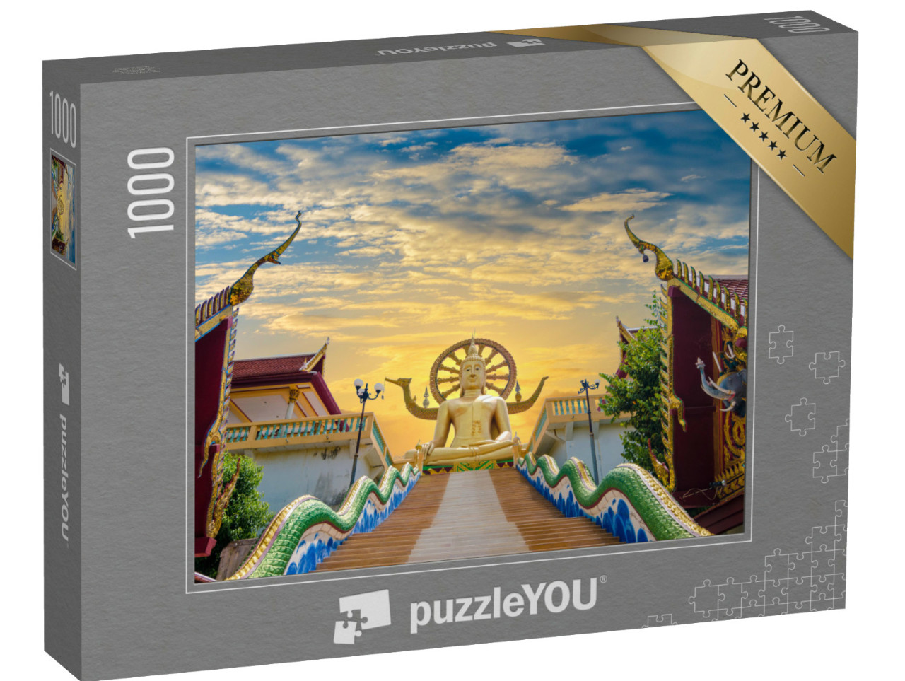 Puzzle 1000 Teile „Wat Phra Yai Koh Samui Surat Thani Thailand“