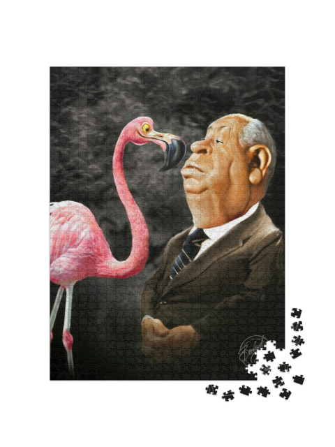 Puzzle 1000 Teile „Alfred Hitchcock“