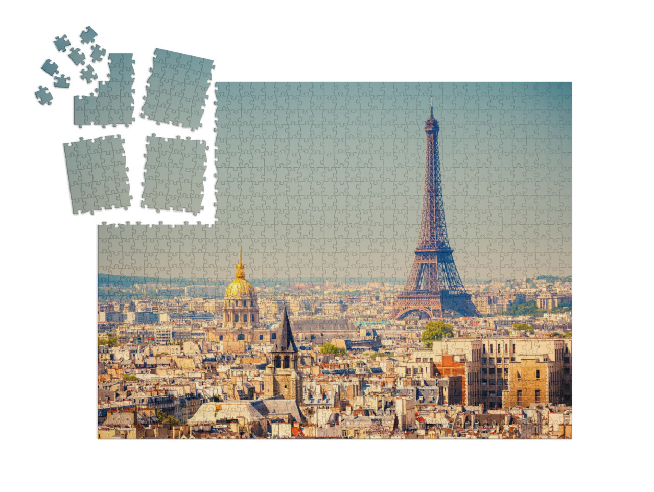 Puzzle „Blick auf den Eiffelturm, Paris, Frankreich“ | SMART SORTED® 1000 Teile