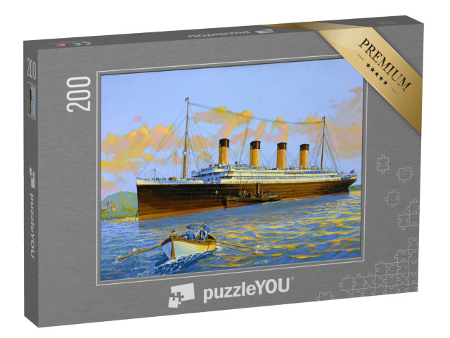 Puzzle 200 Teile „Titanic ankerte vor Roches Point in der Nähe von Queenstown“