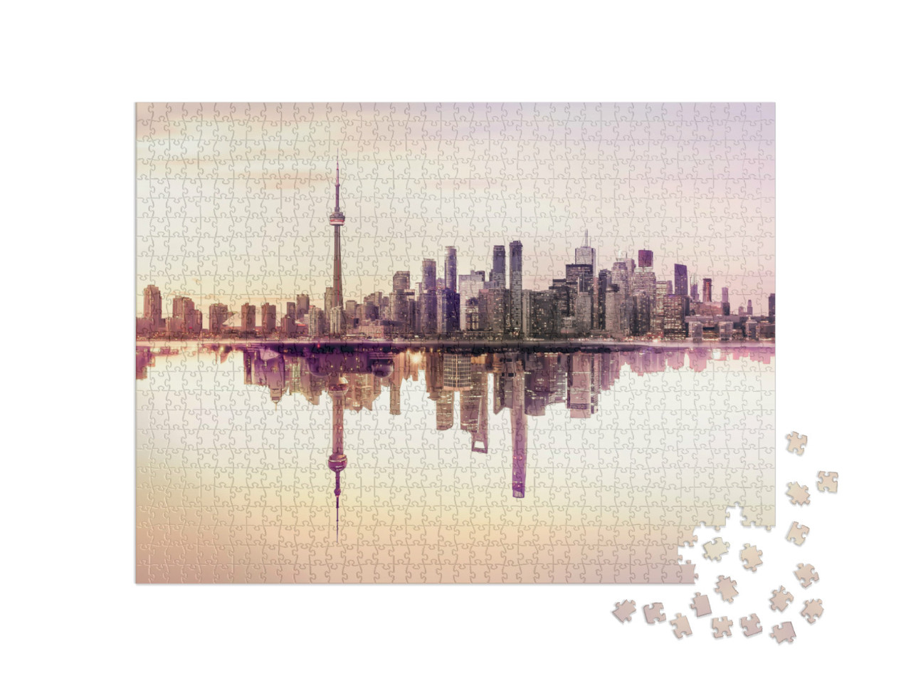 Puzzle 1000 Teile „Die Skyline von Toronto, Kanada“