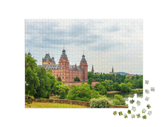 Puzzle 1000 Teile „Schloss Johannisburg, Aschaffenburg, Deutschland“