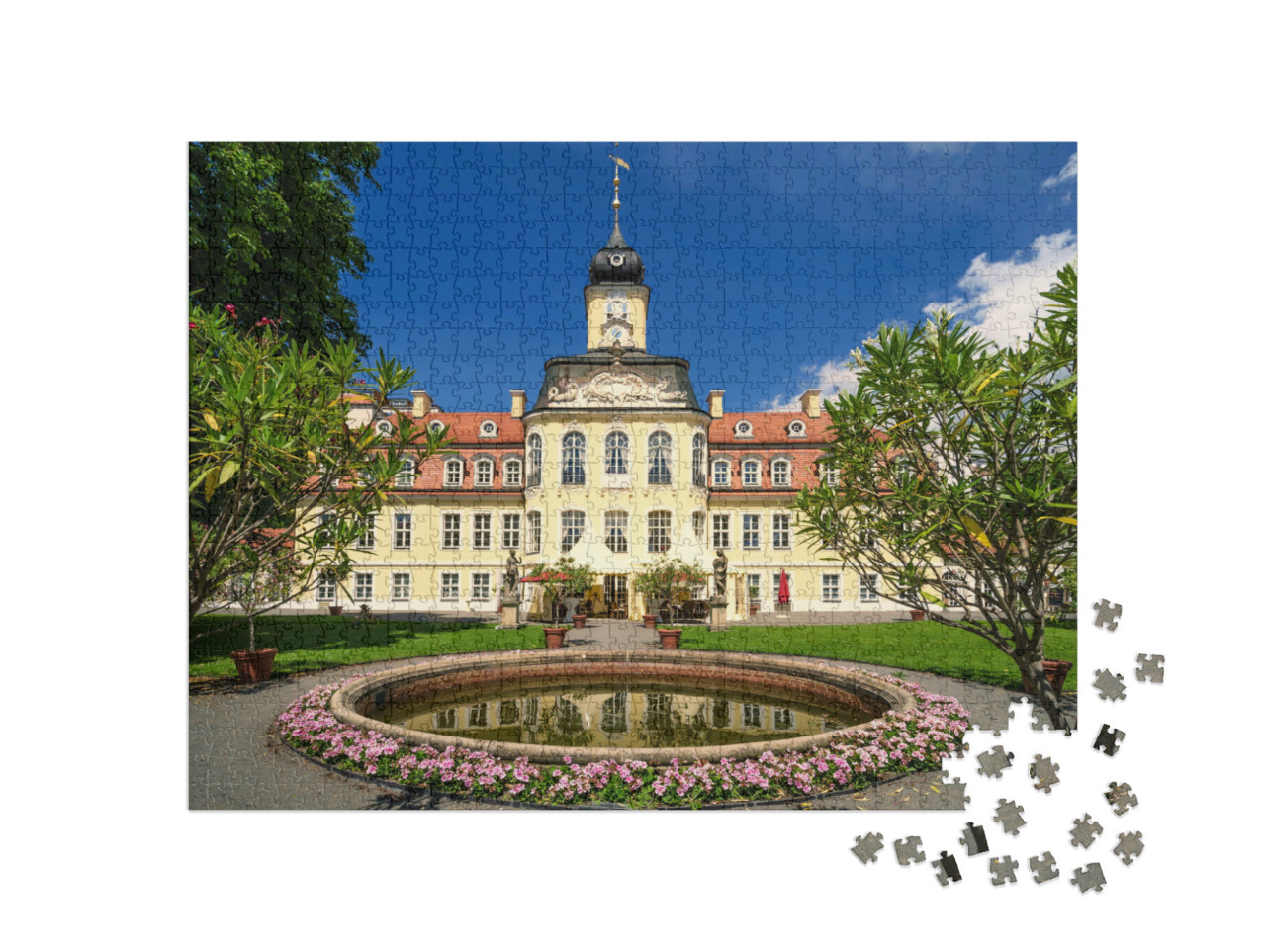 Puzzle 1000 Teile „Schloss Gohlis, ein historisches Gebäude, Leipzig, Deutschland“