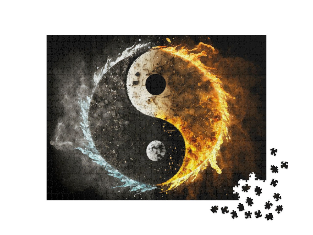 Puzzle 1000 Teile „Symbol von Yin-Yang“