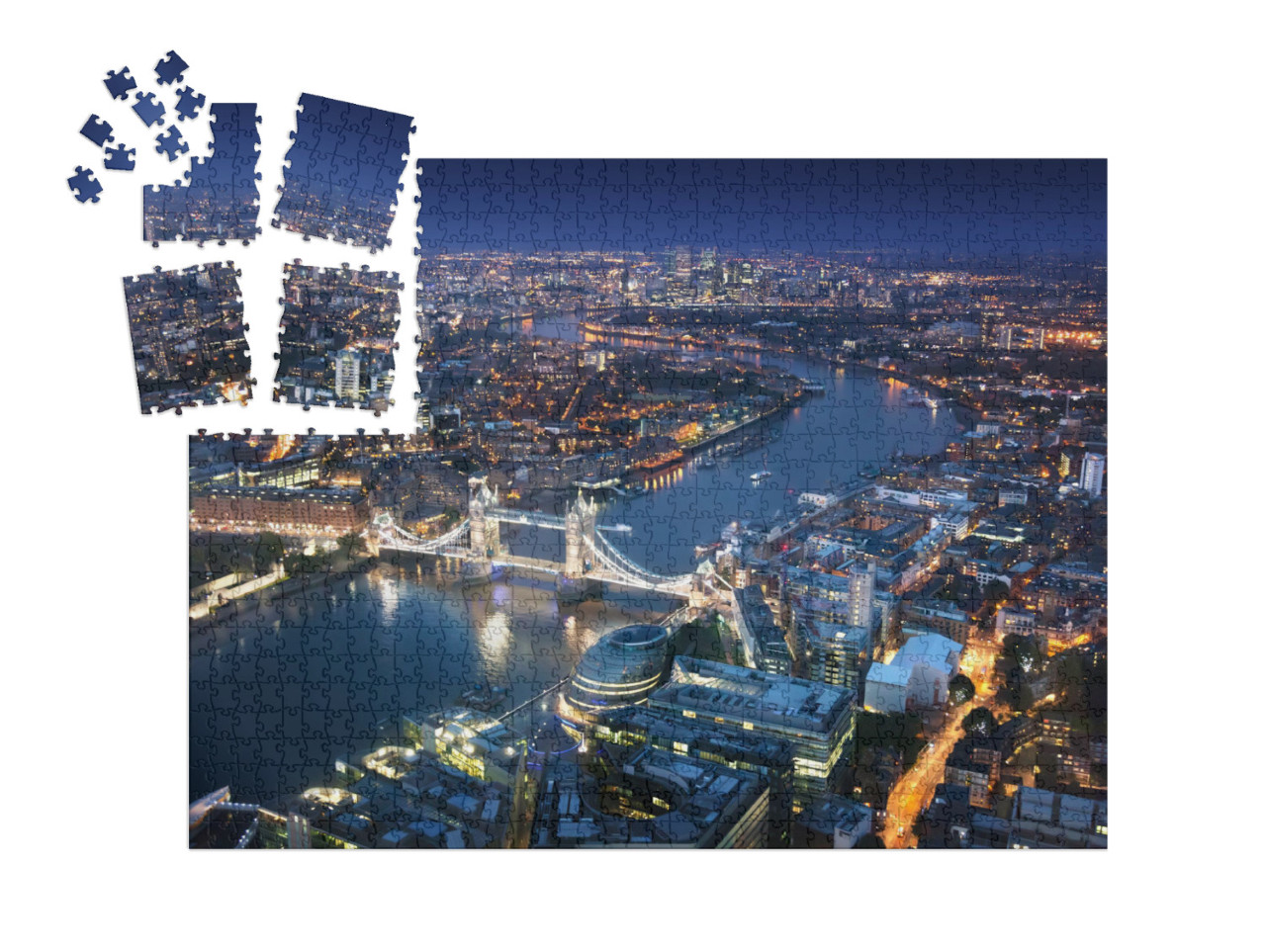 Puzzle-Adventskalender „London bei Nacht“