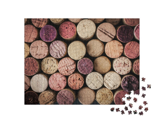 Puzzle 1000 Teile „Weinkorken in verschiedenen Farben “