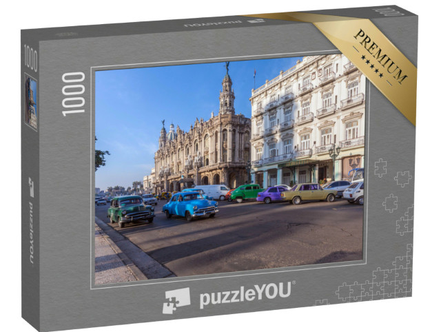 Puzzle 1000 Teile „Altstadt Havanna: Großes Theater, Kuba“