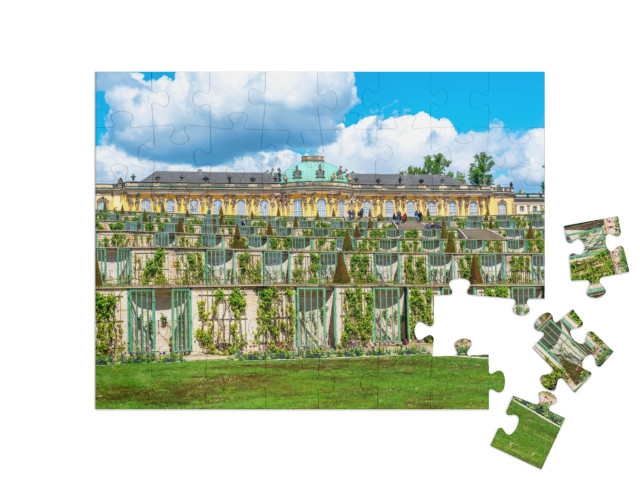 Puzzle 48 Teile „Schloss und Park Sanssouci, Potsdam, Deutschland“