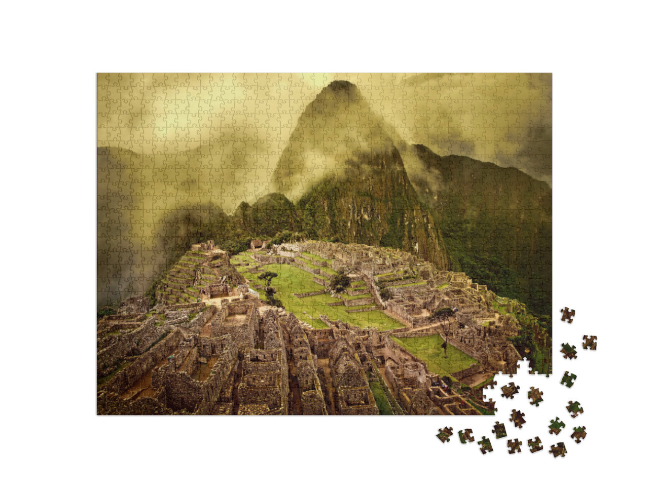Puzzle 1000 Teile „Machu Picchu in Peru, UNESCO-Weltkulturerbe“