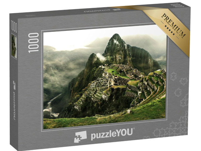 Puzzle 1000 Teile „Machu Picchu mit dem Fluss Urubamba, Peru“