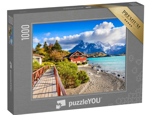 Puzzle 1000 Teile „Patagonien, Chile - Torres del Paine und Lago Pehoe in Patagonien, Chile“