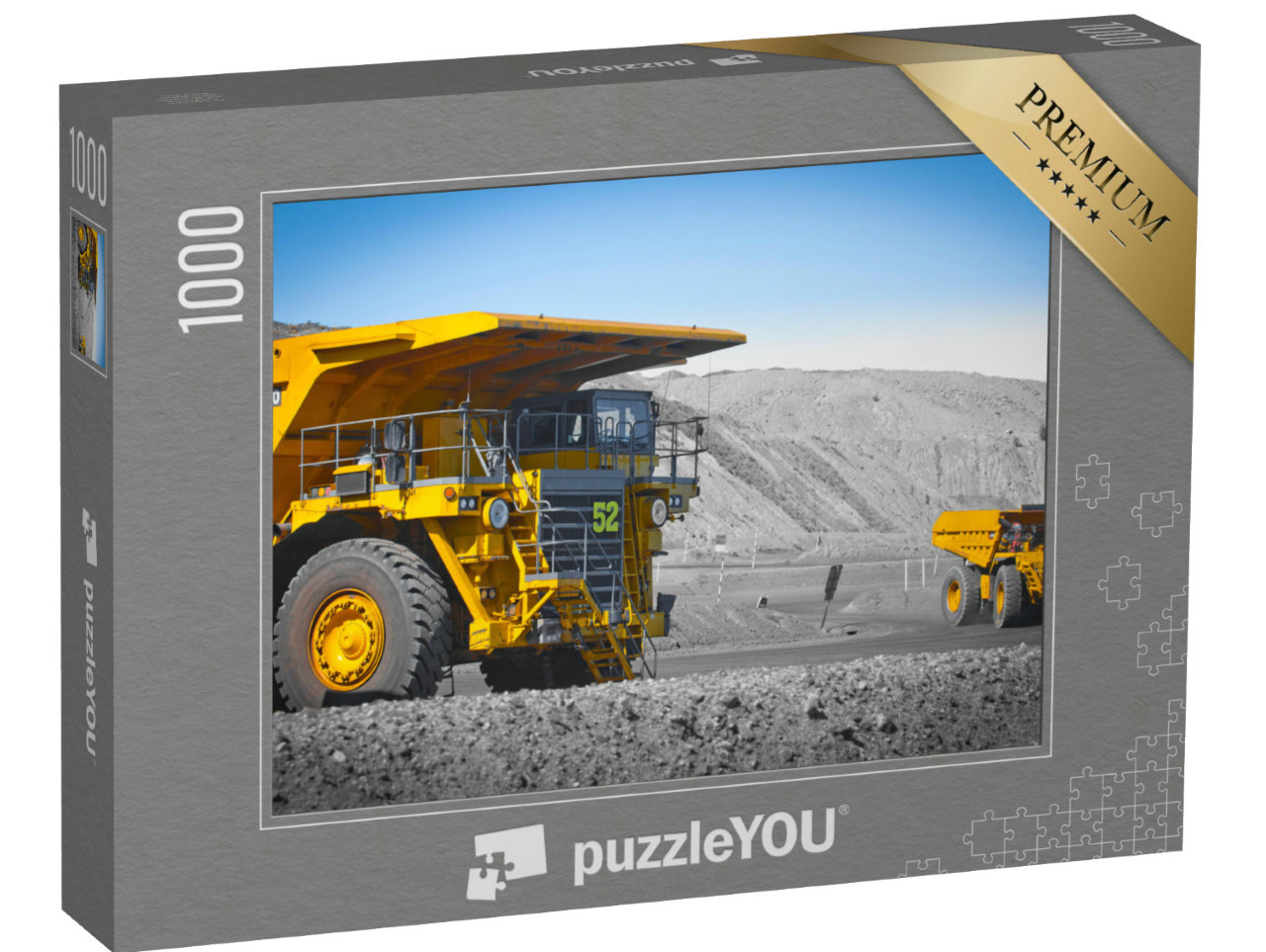 Puzzle 1000 Teile „Lastwagen im Tagebau“