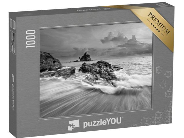 Puzzle 1000 Teile „Bewegungen des Meeres am Strand “