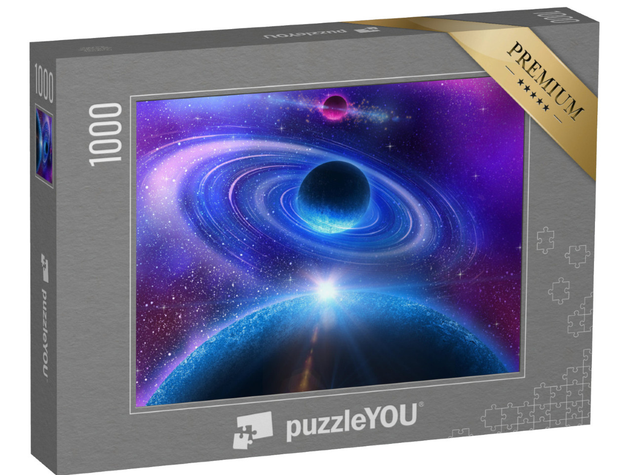 Puzzle 1000 Teile „Weltraumfackeln: schöne Weltraumszene“