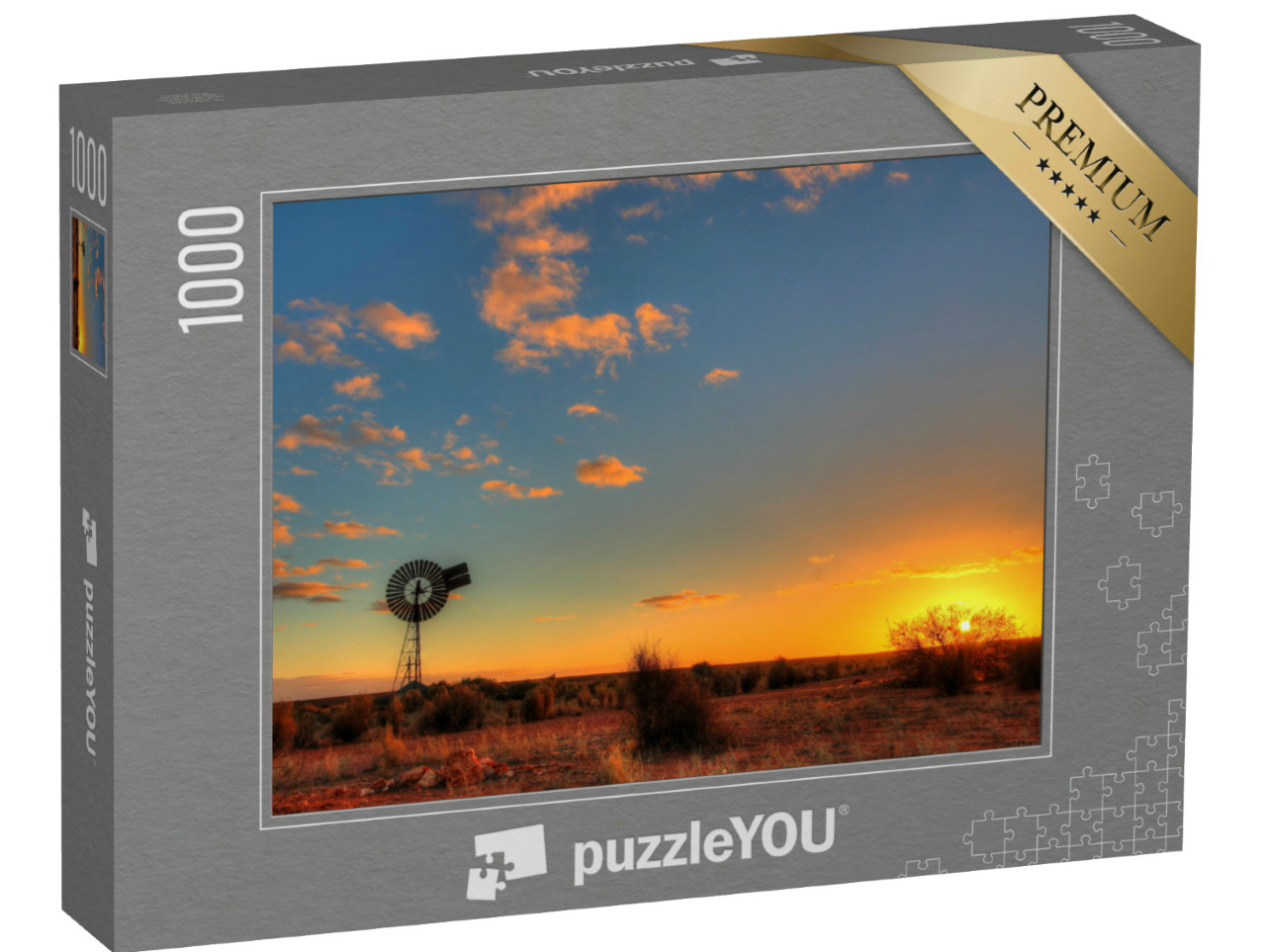 Puzzle 1000 Teile „Windmühle im abgelegenen australischen Outback“