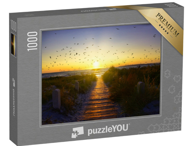 Puzzle 1000 Teile „Sonnenaufgang auf Rügen, Mecklenburg-Vorpommern, Deutschland“