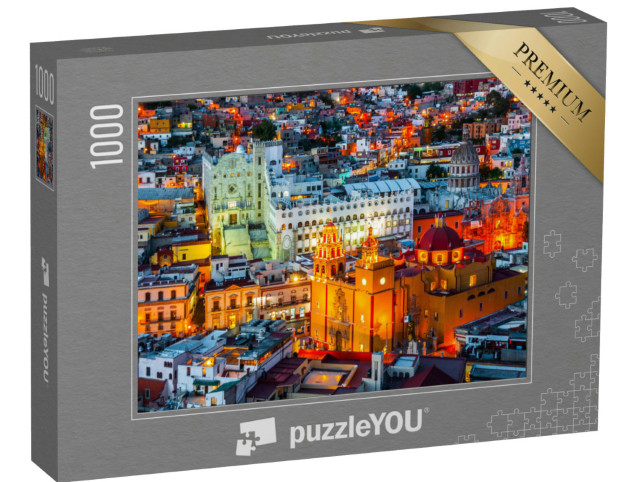 Puzzle 1000 Teile „Guanajuato bei Nacht, Mexiko“