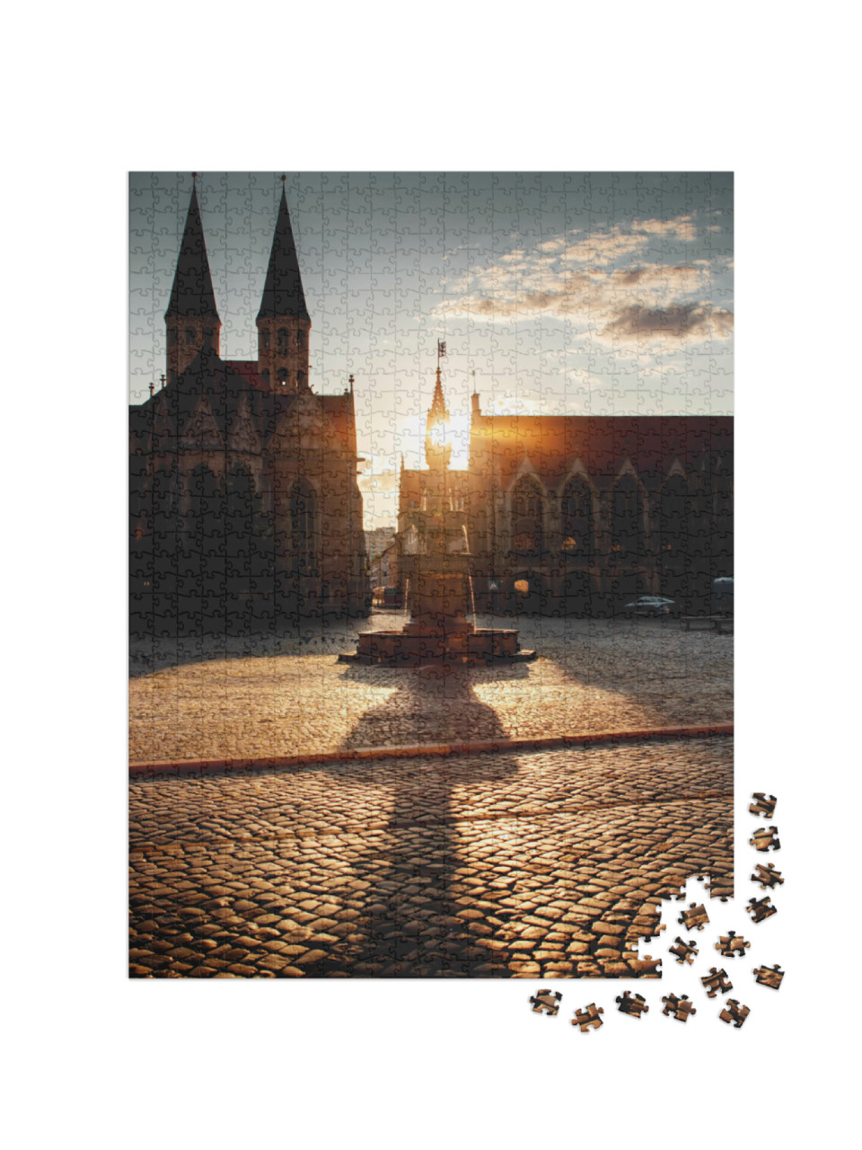 Puzzle 1000 Teile „Altstadmarkt in Braunschweig, Deutschland“