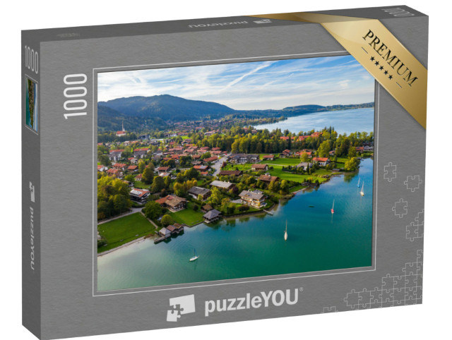 Puzzle 1000 Teile „Der Tegernsee bei Rottach-Egern in Bayern“