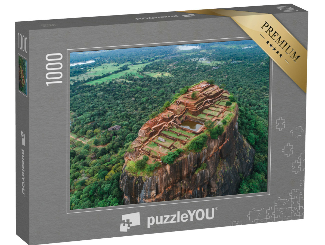 Puzzle 1000 Teile „Sigiriya der Löwenfelsen, Felsenfestung auf Sri Lanka“