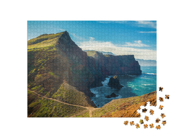 Puzzle 1000 Teile „Blick auf die Klippen bei Ponta de Sao Lourenco, Madeira, Portugal“