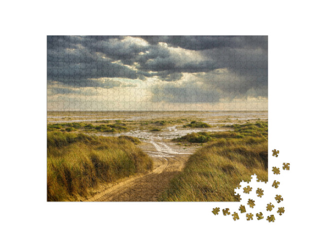 Puzzle 1000 Teile „Dünen am Strand von Amrum, Deutschland“