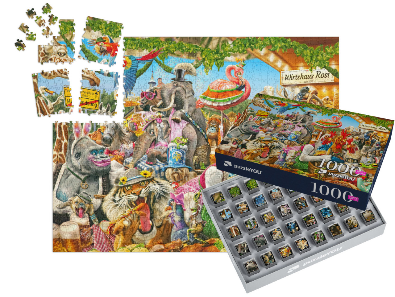 Puzzle „HUNDSLINGER HOCHZEIT“ | SMART SORTED® 1000 Teile