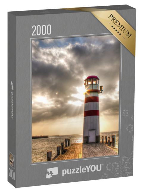 Puzzle 2000 Teile „Leuchtturm im wunderschönen Sonnenuntergang“