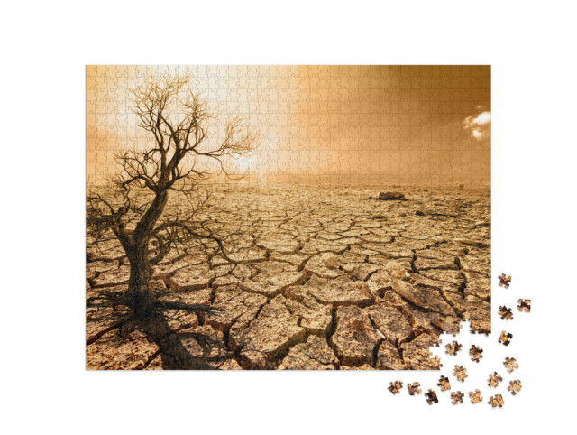 Puzzle 1000 Teile „Wüstenlandschaft im Sonnenuntergang“