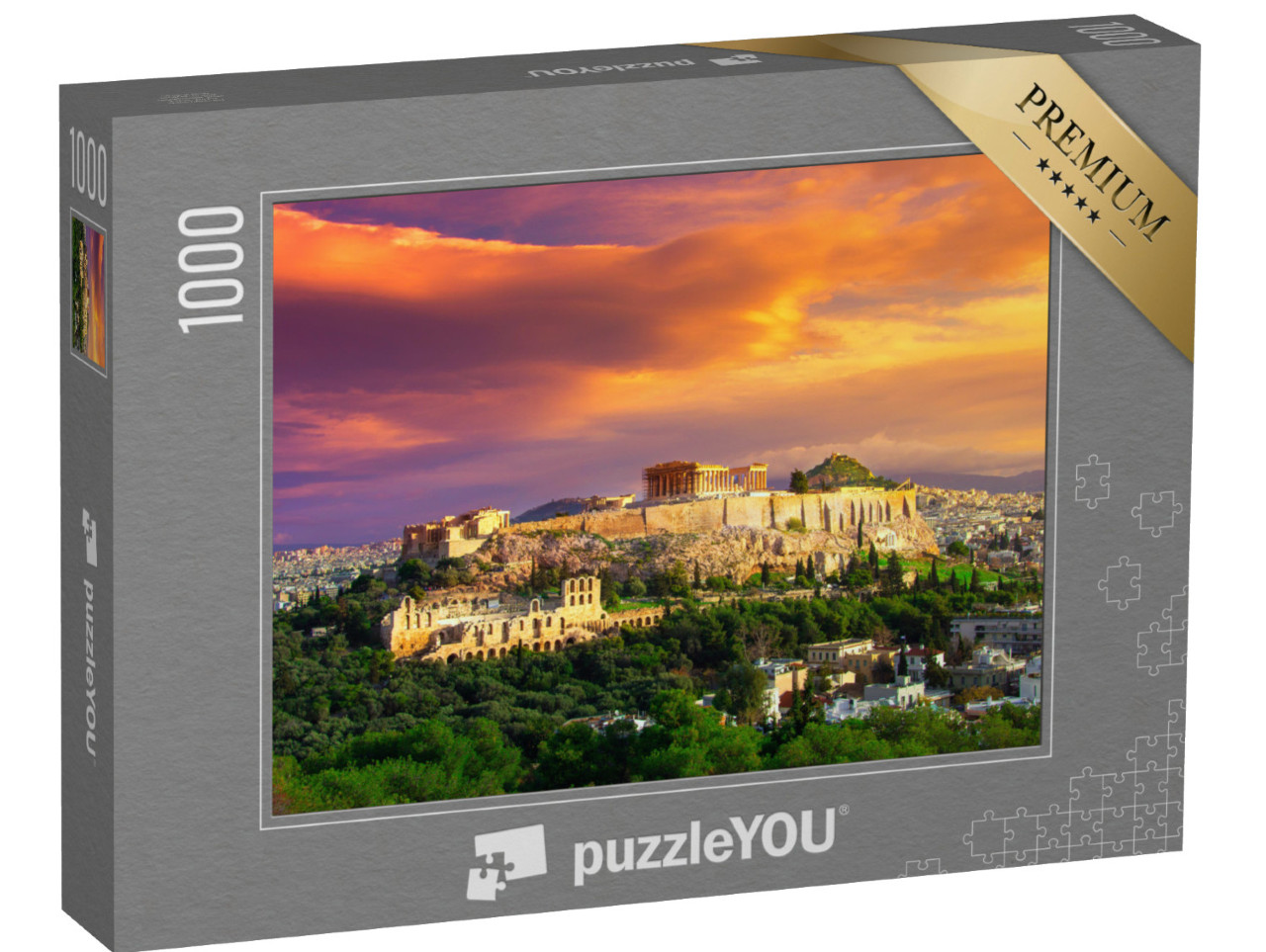 Puzzle 1000 Teile „Antike Akropolis mit Parthenon, Athen, Griechenland“