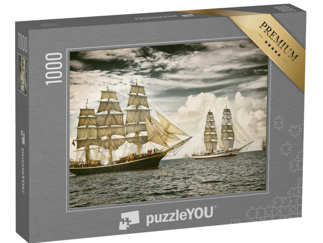 Puzzle 1000 Teile „Segelschiffe auf offener See“