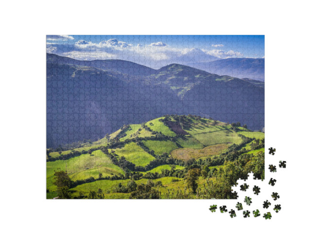 Puzzle 1000 Teile „Nachmittagslicht in der Region Riobamba, Ecuador“