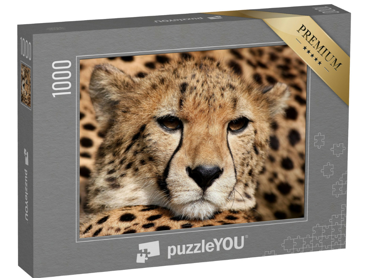 Puzzle 1000 Teile „Porträt eines Geparden“