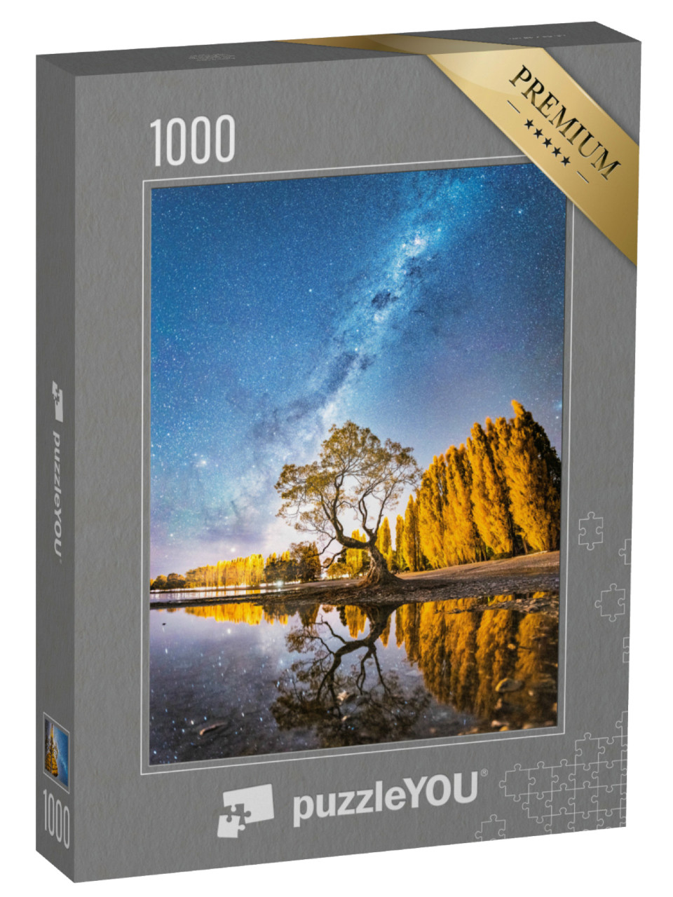 Puzzle 1000 Teile „Milchstraße über dem Wanaka-Baum“